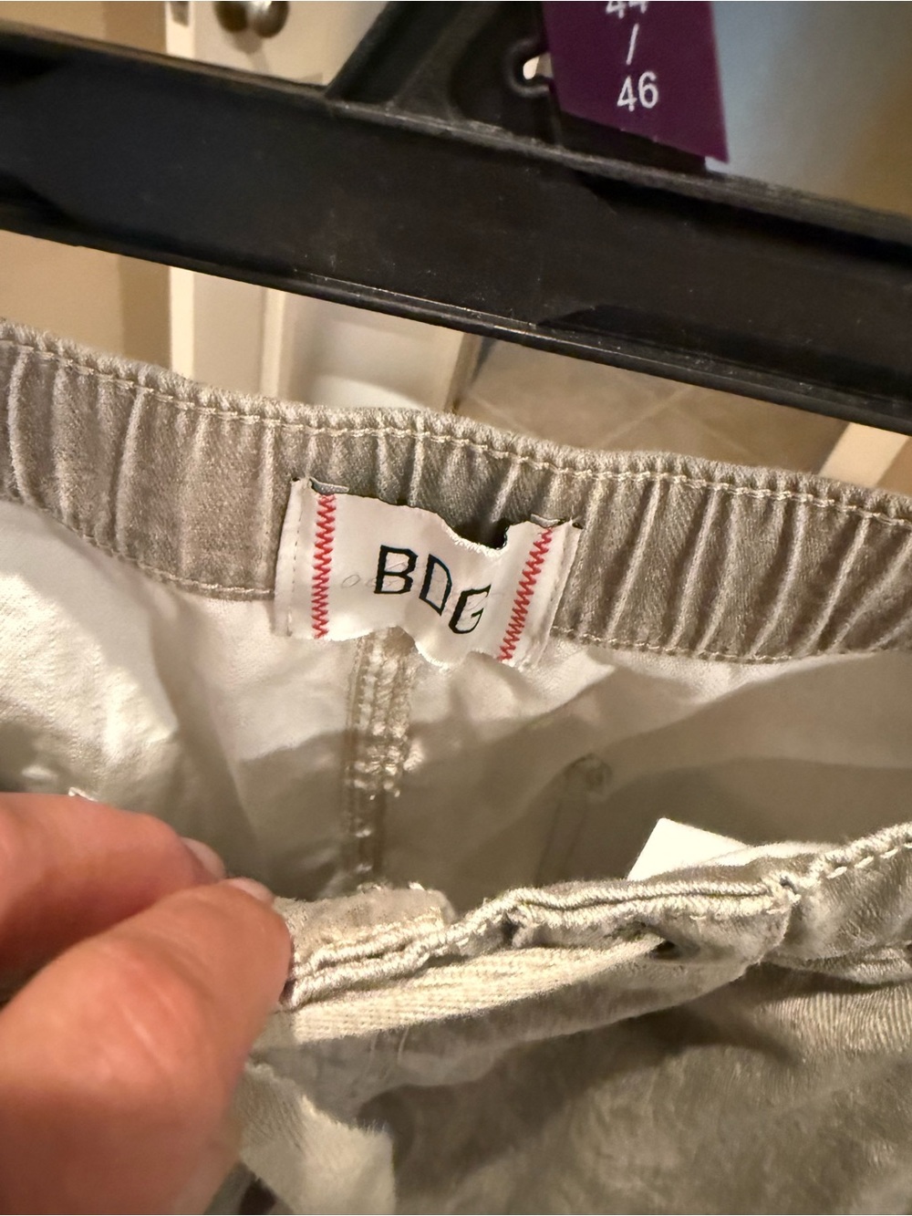BDG Stone Gray Cargo Joggers - Picture 2 of 5